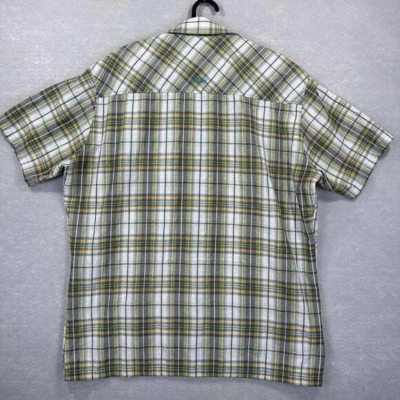 Kuhl Crinkle Stallion Men’s XL Short Sleeve Plaid Button Up Outdoor Hiking Shirt - Picture 11 of 15